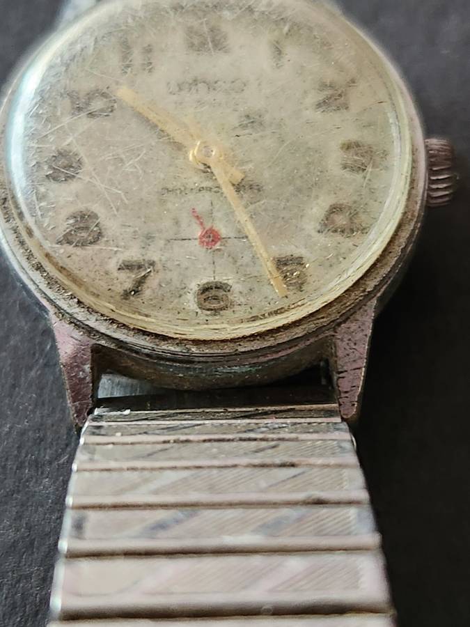 Vintage Men`s Lanco 15 Jewels Shock Proof Wrist Watch (not working)