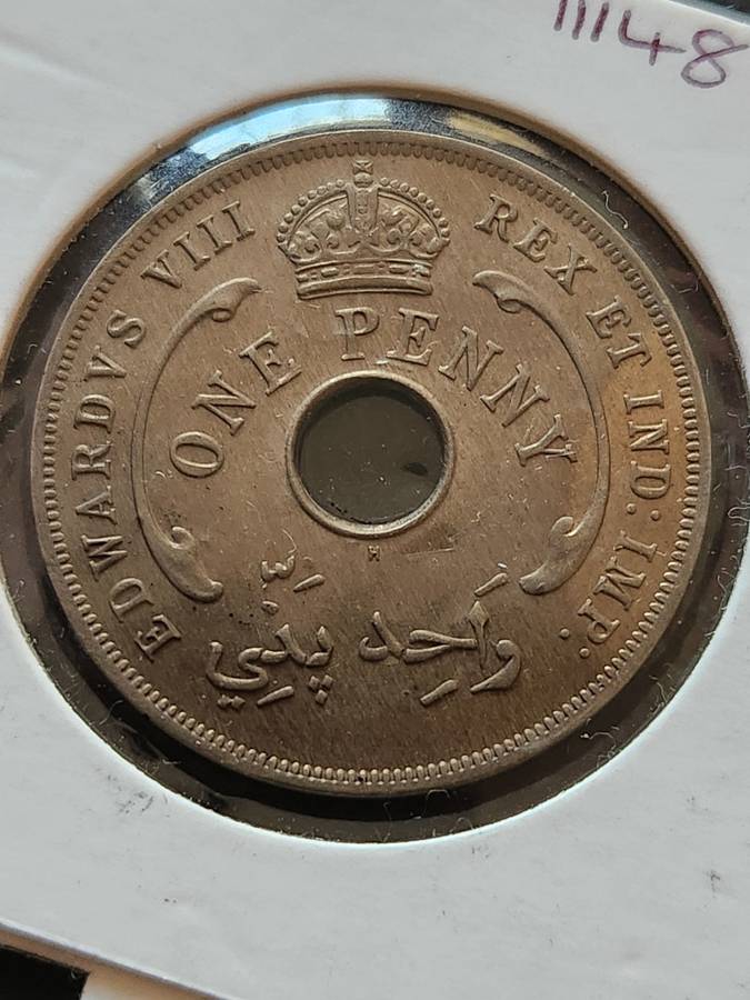 British West Africa One Penny 1936 UNC -as per photograph
