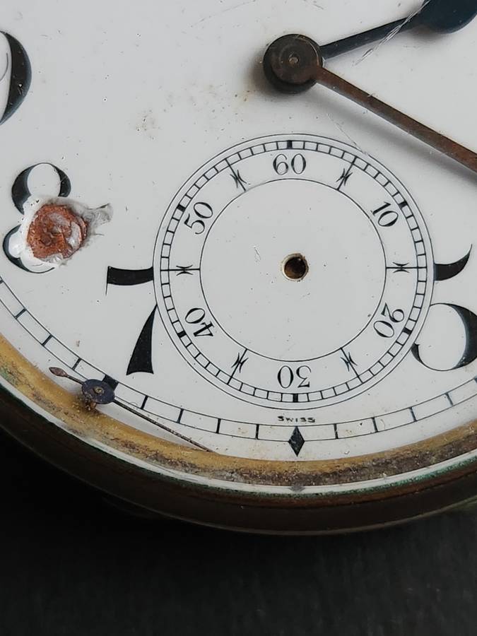 Vintage Mappin & Webb Goliath Swiss Made Pocket Watch 60 mm (not working) - as per photograph