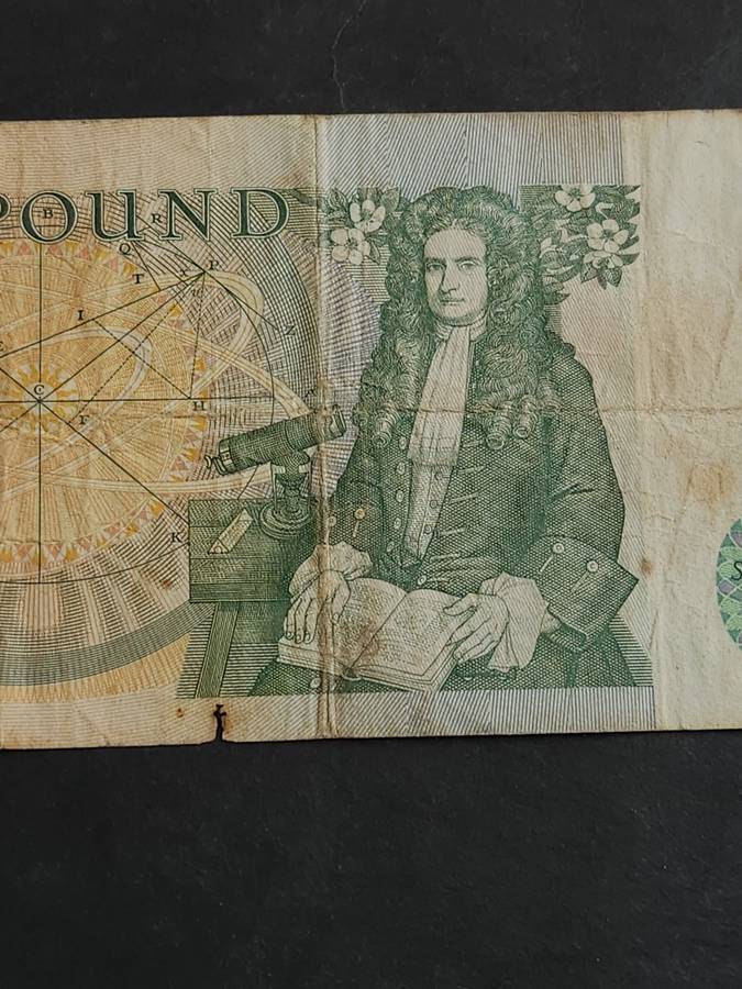 Bank of England One Pound QEII Filler Note (tears)- as per photograph