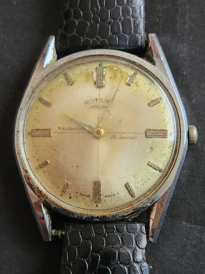 Vintage Rotary 21 Jewels Swiss made Automatic Wrist Watch (not working) - as per photograph