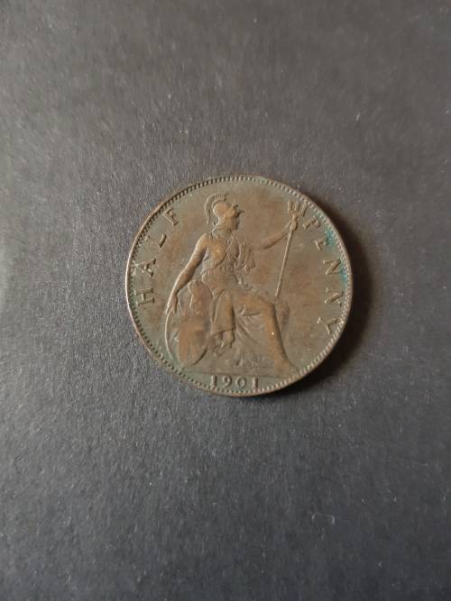 UK 1/2 Penny 1901 VF