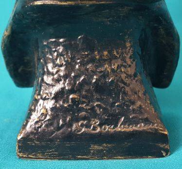 VINTAGE DETAILED "BEETHOVEN" CERAMIC PLASTER BUST (BACHMANN)