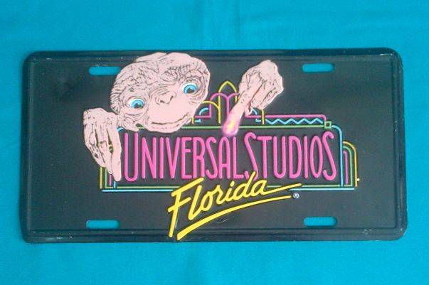 UNIVERSAL STUDIOS FLORIDA TIN SIGN WITH RAISED DESIGN