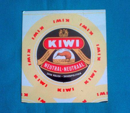 VINTAGE KIWI SHOE POLISH TIN SIGN