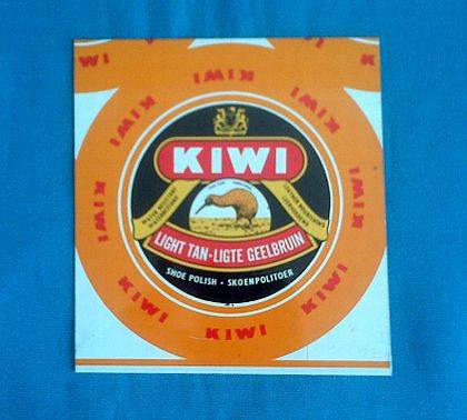 VINTAGE KIWI SHOE POLISH TIN SIGN