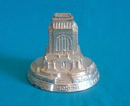 OLD SILVER PLATED VOORTREKKER MONUMENT ORNAMENT