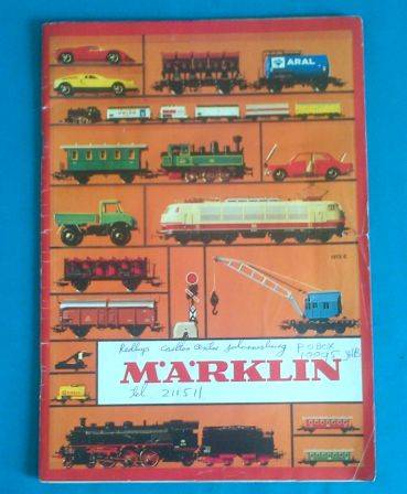 OLD MARKLIN RAILWAYS CATALOGUE (1972 E)
