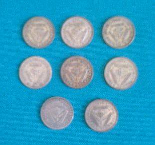 LOT OF OLD SOUTH AFRICAN TICKEY COINS