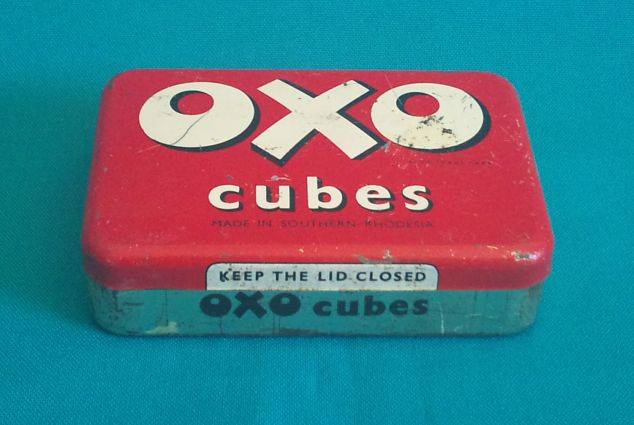 RHODESIA OXO CUBES TIN