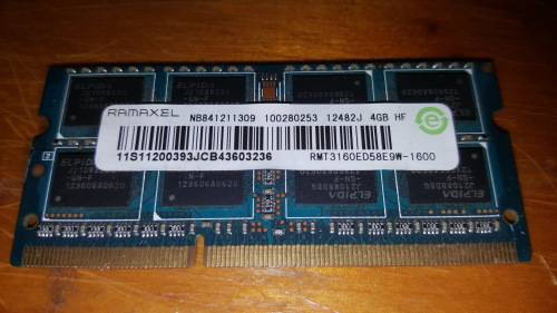 4GB DDR3 1600 Laptop RAM