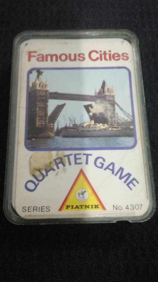 Card Games Collectors` Quartet Game Famous Cities