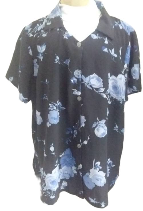 Black and Blue Blouse size 50