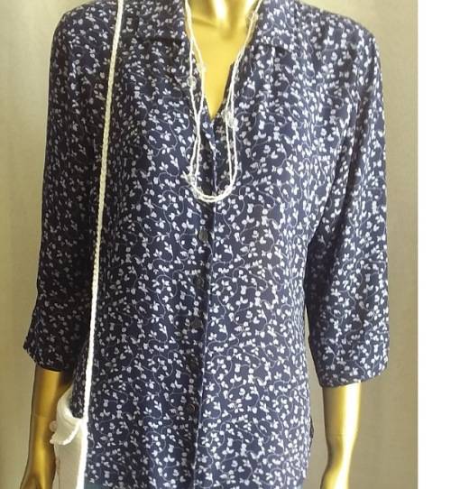 Blue and White shirt size 12