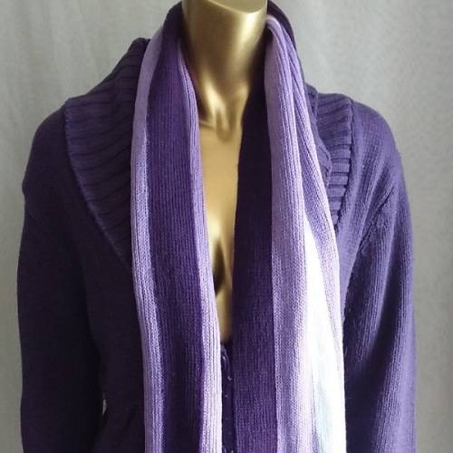 Purple Jersey with Scarf Large