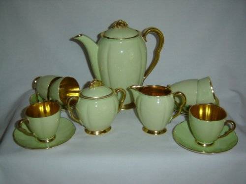 CARLTON WARE 1930's COMPLETE COFFEE SET