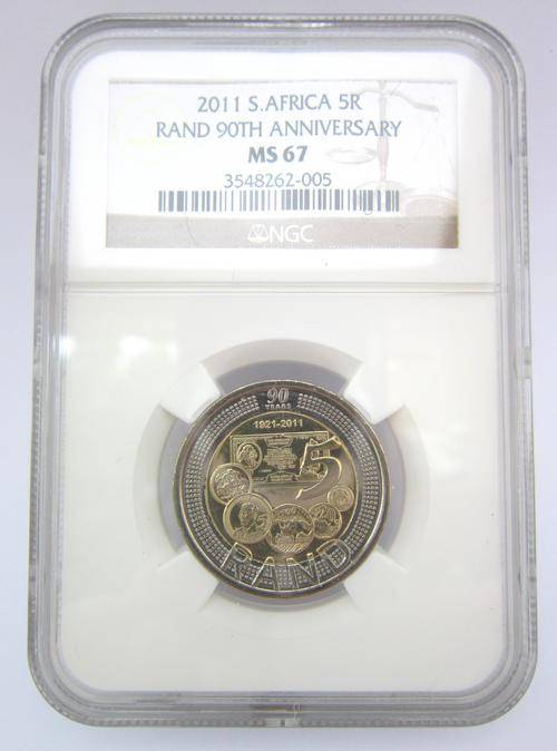 ***NGC MS67***2011 SARB R5***Excellent grade***4x Available***