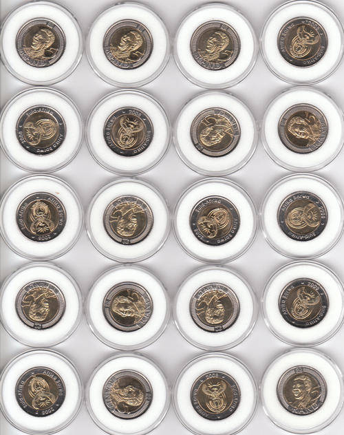 **SAVE 25%** 10 DAYS ONLY!! ***Mandela 2008 R5***Encapsulated, from sealed bag of 400***