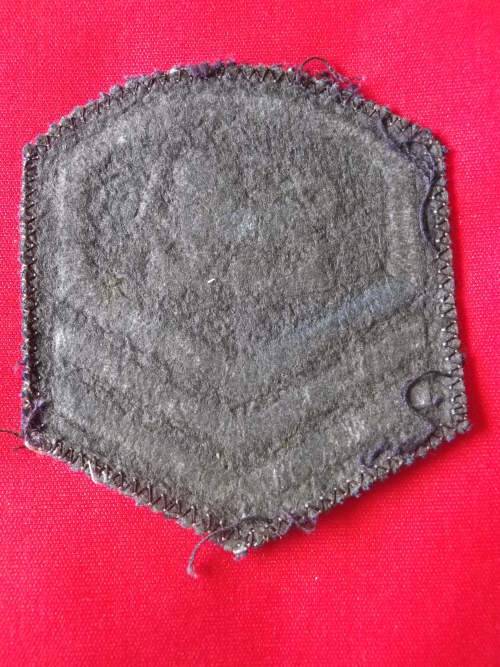 RHODESIA AIR FORCE- MASTER SERGEANT EMBROIDERED RANK BADGE FOR SERVICE DRESS - UDI PERIOD