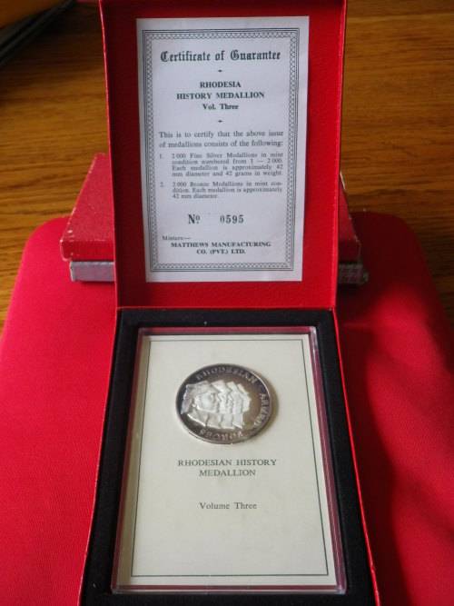 RHODESIAN HISTORY MEDALLION VOL. 3 - RHODESIAN ARMED FORCES