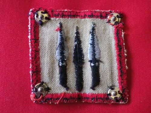 RHODESIA & NYASALAND CENTRAL AFRICA COMMAND CLOTH EMBROIDERED SHOULDER PATCH 1953-1963