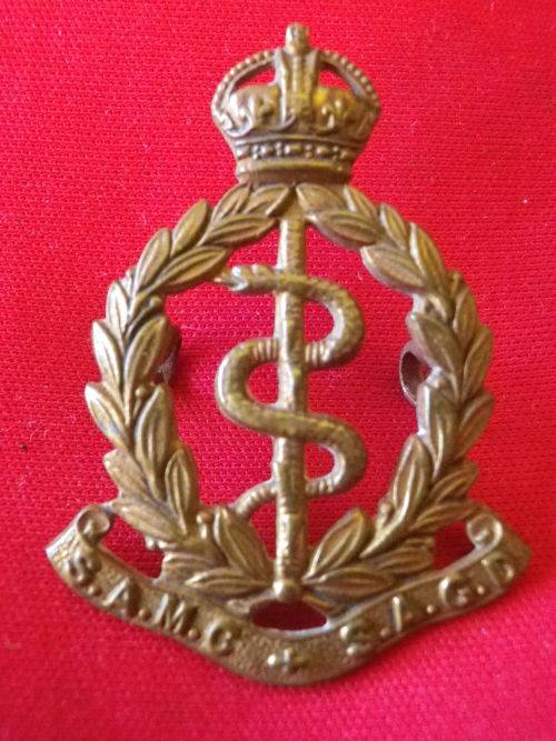 3780 - SA MEDICAL CORPS. GILDING METAL CAP BADGE 1926-58 OWEN 1575