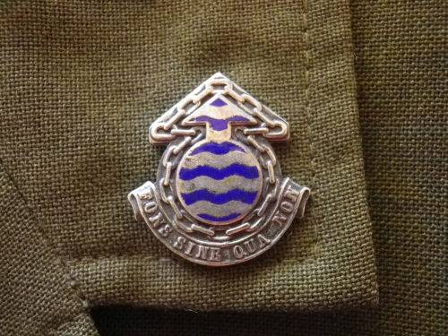 SADF:- ORDNANCE SERVICES CORPS. NO 2 DRESS TUNIC + TROUSERS - INSCRIBED  (Z3131)