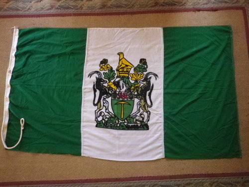 RHODESIAN- UDI ORIGINAL FLAG - GOOD CONDITION MADE BY WILLIAM SMITH & GOUROCK (X1827)