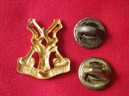 SADF - REGIMENT CHRISTIAN BEYERS GILDING METAL MESS DRESS BADGE.  (2206)