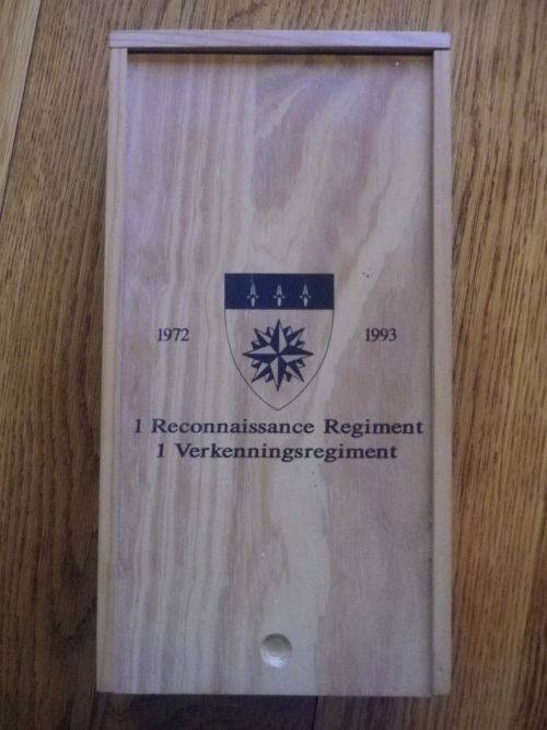SADF- 1 RECCE 21ST ANNIVERSARY 1993 RED WINE IN ORIGINAL PRESENTATION BOX - 1 BOTTLE MISSING (3546)
