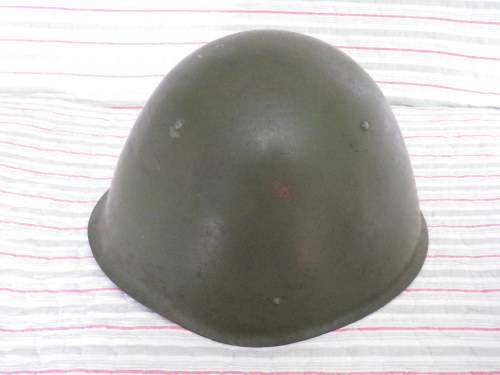 USSR - SOVIET RUSSIA SSH-68 HELMET, AS USED BY MPLA IN BORDER WAR    (3550)