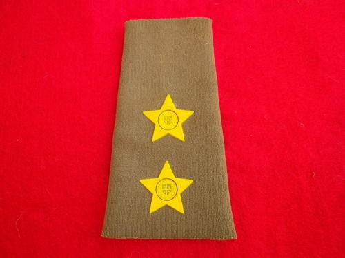 SOUTH AFRICA - ARMY/SADF - LIEUTENANT EPAULETTE SLIP ON - BORDER WAR PERIOD