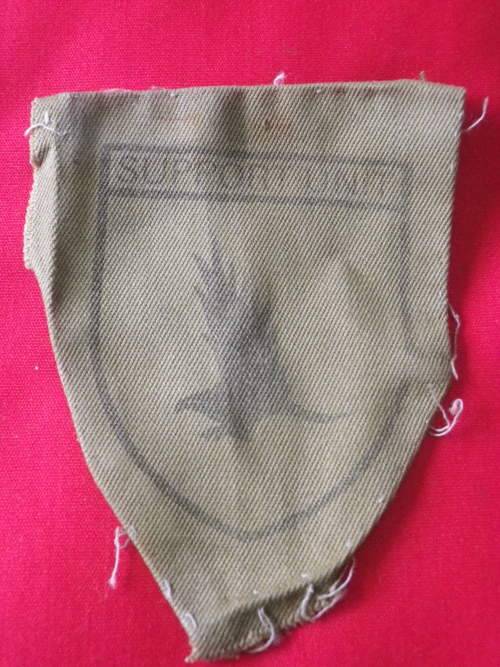 RHODESIA - BSAP SUPPORT UNIT SHOULDER PATCH - 1ST PATTERN      (3287)