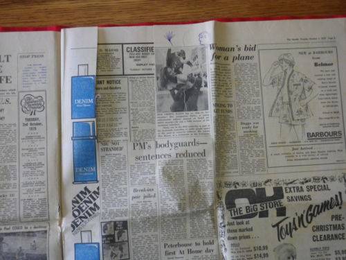 RHODESIA HERALD NEWSPAPERS (X2) DATED 2/10/1979 & 3/10/1979 - SEE MORE BELOW   (3560)