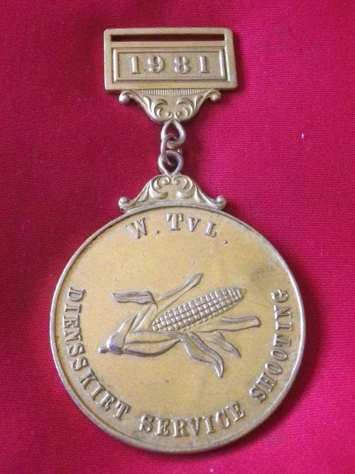 SADF - WESTERN TRANSVAAL SHOOTING MEDALLION  1981         (1598)