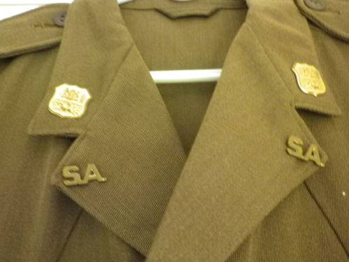SADF - DLI BUNNY JACKET FOR S/SERGEANT - ALL INSIGNIA INC. LANYARD + WHISTLE  (4226)