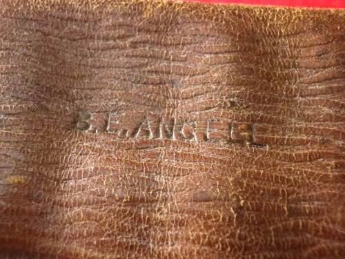 BRITISH LEE METFORD P1897 BOER WAR LEATHER BANDOLIER - MADE BARNSBY 1901 - SEE BELOW  (6574)