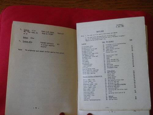 RHODESIAN ARMY - COUNTER INSURGENCY AIDE MEMOIR - DATE STAMPED 1966   (7057)
