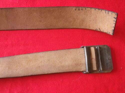 SADF - 31 BATTALION LEATHER BELT + BUCKLE - SCARCE - TOTAL LENGTH 114 CM / 45" (2518)