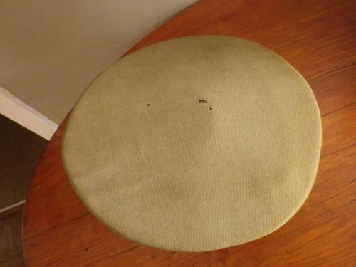 RHODESIAN MEDICAL CORPS OFFICERS CAP - BADGE REMOVED - SOME DAMAGE MADE SALISBURY, SIZE 7 1/2 (2367)