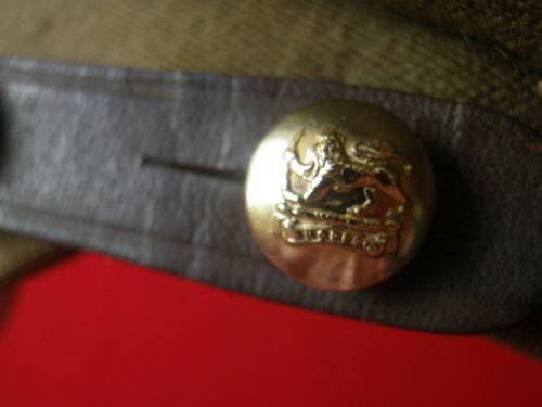 RHODESIAN MEDICAL CORPS OFFICERS CAP - BADGE REMOVED - SOME DAMAGE MADE SALISBURY, SIZE 7 1/2 (2367)