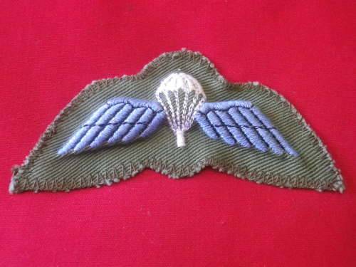 RHODESIAN ARMY - PADDED OPERATIONAL PARA WINGS FOR COMBAT DRESS - MOSTLY RLI & RAR            (3852)