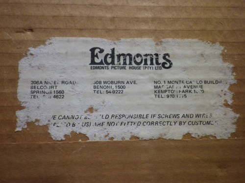 RHODESIA - RLI ORIGINAL CERTIFICATE OF SERVICE - C/SGT F. GERBER  - FRAMED 54X40cm  (3885)