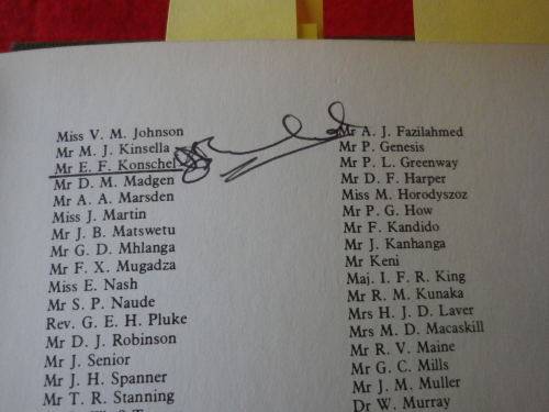 RHODESIA - "CONTACT" BY JOHN LOVETT - HC + DW - PSE SEE MANY SIGNIFICANT SIGNATURES IN PICS (3918)
