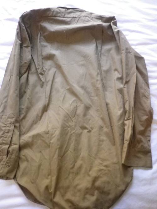 SADF- 1960'S KHAKI BUNNY JACKET + TROUSERS+ LS SHIRT + TIE - BADGED TO 1SSB + 2 SAI           (4589)