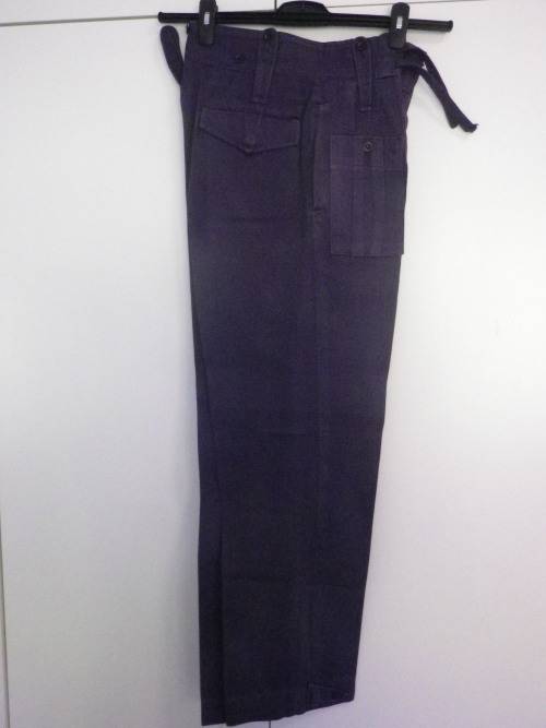 RHODESIA BSAP -  RIOT UNIFORM - DENIM BUNNY JACKET WITH TRAFFIC SLEEVES + TROUSERS + WEB BELT (7445)