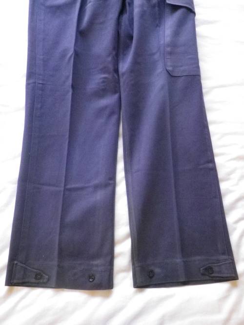 RHODESIA BSAP -  RIOT UNIFORM - DENIM BUNNY JACKET WITH TRAFFIC SLEEVES + TROUSERS + WEB BELT (7445)