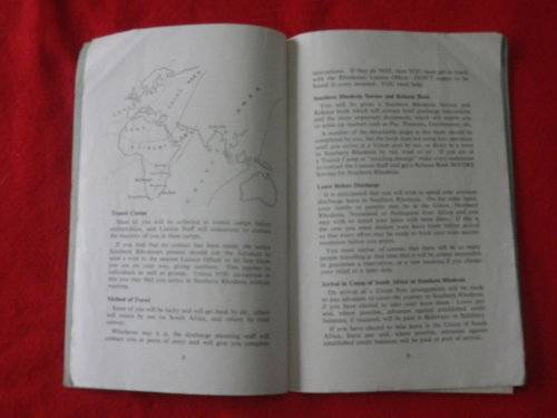 SOUTHERN RHODESIA - POST WW2 BOOKLET " DISCHARGE ENTITLEMENTS", INCLUDING FOLD OUT -    (3976)