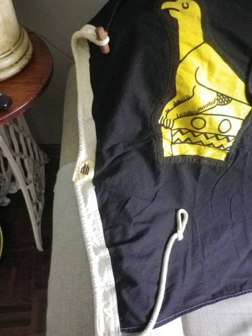 ZIMBABWE RHODESIA  -  FULL SIZE FLAG - MADE WILLIAM SMITH & GOUROCK   (1049)