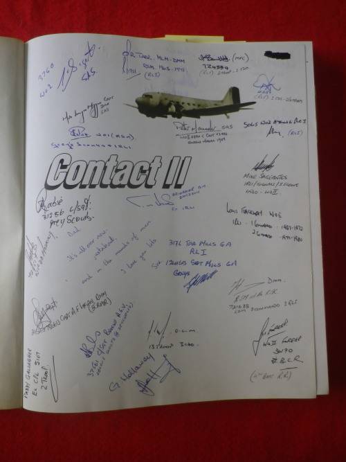 `CONTACT II` BY PAUL MOORCRAFT - SIGNED BY MANY WHO WERE THERE, SOME SIGNIFICANT - READ BELOW (3038)